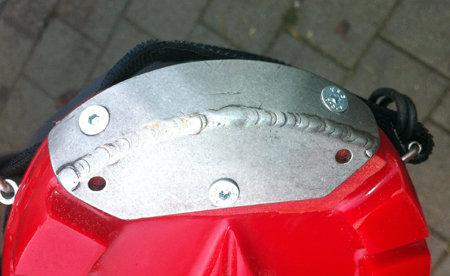Zehenschutz auf einem Renegade Hufschuh Zehenschutz auf einem Renegade Hufschuh